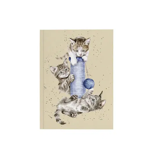 Wrendale Designs `Three`s A Crowd` Cat A6 Notebook