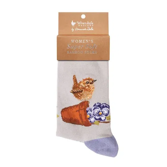 Wrendale Designs `Pottering About` Wren Socks