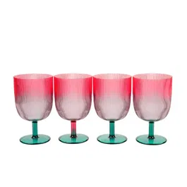 Summerhouse by Navigate Coconut Grove Ombre Set of 4 Stacking Wine Tumblers