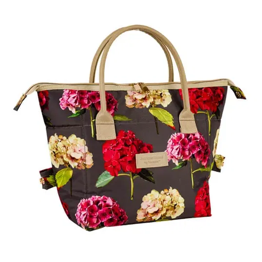 Summerhouse by Navigate Sarah Kelleher Hydrangea Dark Stone 2 in 1 Convertible Lunch Tote