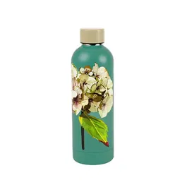 Summerhouse by Navigate Sarah Kelleher Hydrangea Plantation Teal 500ml Insulated Drinks Bottle