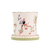 Cath Kidston Spring Birds Plant Pot With Tray
