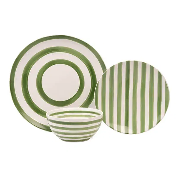 Mary Berry At Home 12 Piece Dinner Set Green