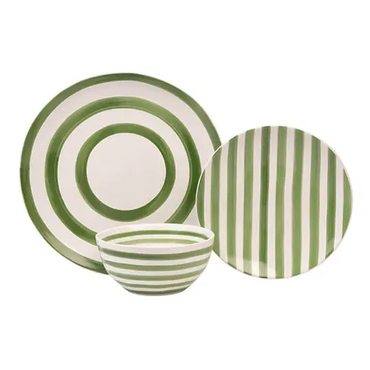 Mary Berry At Home 12 Piece Dinner Set Green