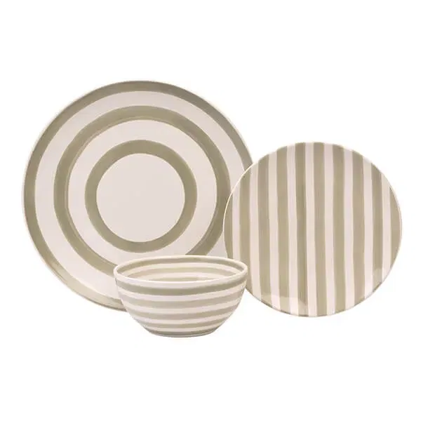 Mary Berry At Home 12 Piece Dinner Set Grey