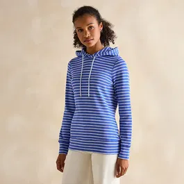 Joules Blue Stripe Marlston Slim Fit Hoodie