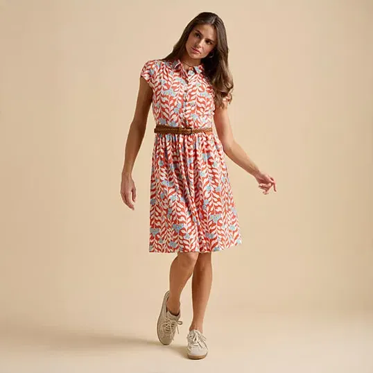 Brakeburn Spring Vine Knee Length Dress