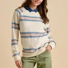 Brakeburn Harbour Stripe Crew Neck Sweatshirt