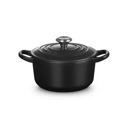 Le Creuset Signature Satin Black Cast Iron 14cm Round Casserole