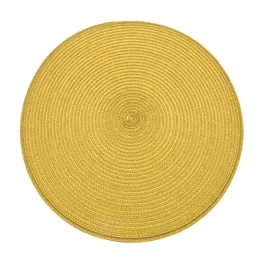 Walton & Co Circular Lemon Ribbed Placemat