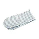Walton & Co Gingham Blue Double Oven Glove