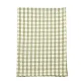 Walton & Co Gingham Pale Olive Set of 2 Tea Towels