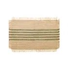 Walton & Co Olive Jute Stripe Placemat