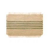 Walton & Co Olive Jute Stripe Placemat