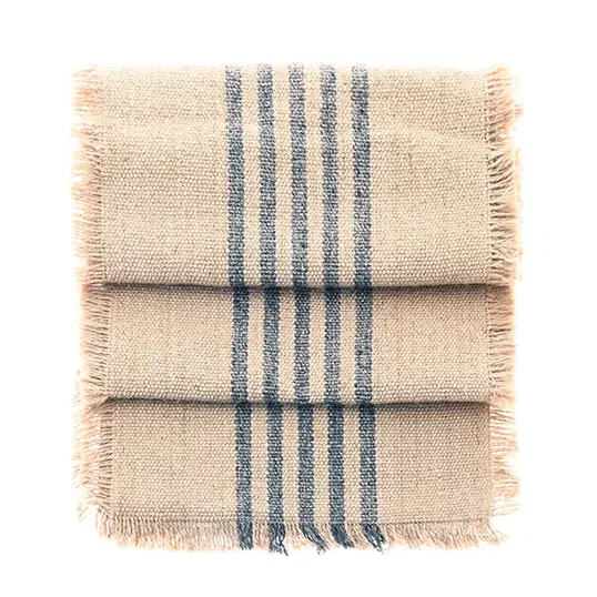 Walton & Co Midnight Jute Stripe 30 x 180cm Runner