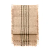 Walton & Co Olive Jute Stripe 30 x 180cm Runner