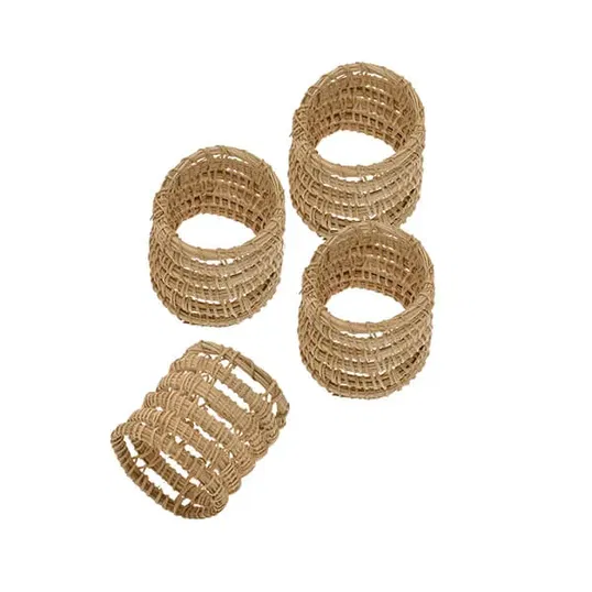 Walton & Co Palm Set of 4 Napkin Rings