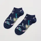 Seasalt Arty Trainer Socks Linear Floral Night Size 4-7
