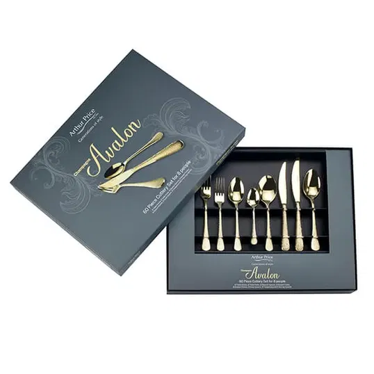 Arthur Price Champagne Avalon 60 Piece Box Set