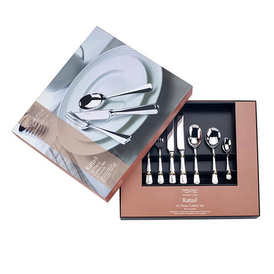 Arthur Price Classic Rattail 42 Piece Box Set
