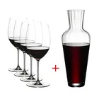 Riedel Veritas Cabernet Merlot Mosel Decanter & Set Of 4 Glasses