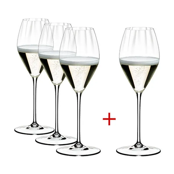 Riedel Performance 4 For 3 Champagne Wine Glasses