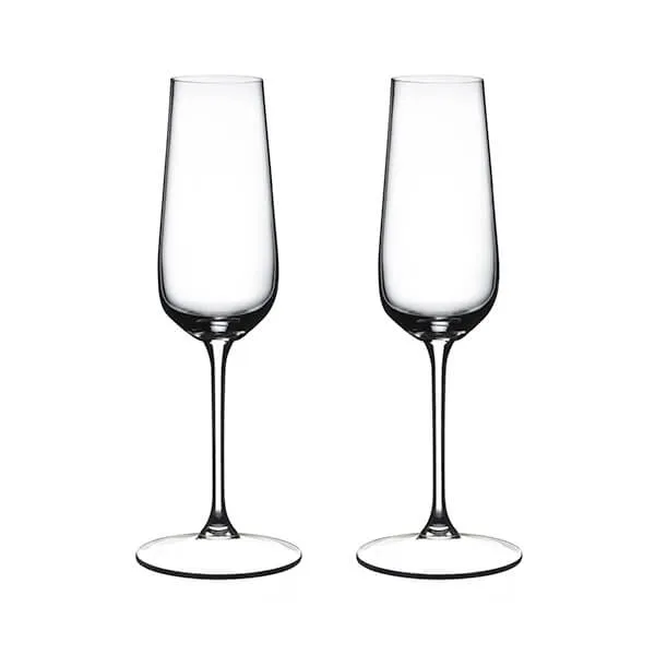 Riedel Grape Set Of 2 Champagne Flutes