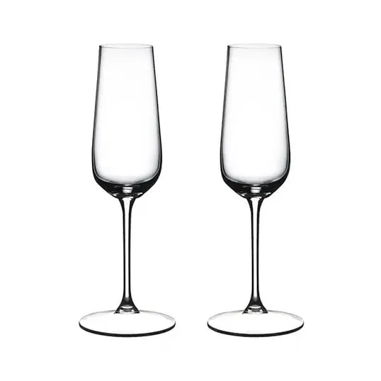 Riedel Grape Set Of 2 Champagne Flutes