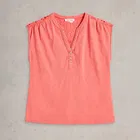 White Stuff Dina Tank Top Mid Coral