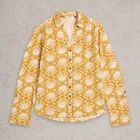 White Stuff Multi Annie Jersey Shirt Chartreuse Print
