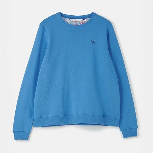 Lighthouse Seaside Crew Neck Jersey Top Marine Blue