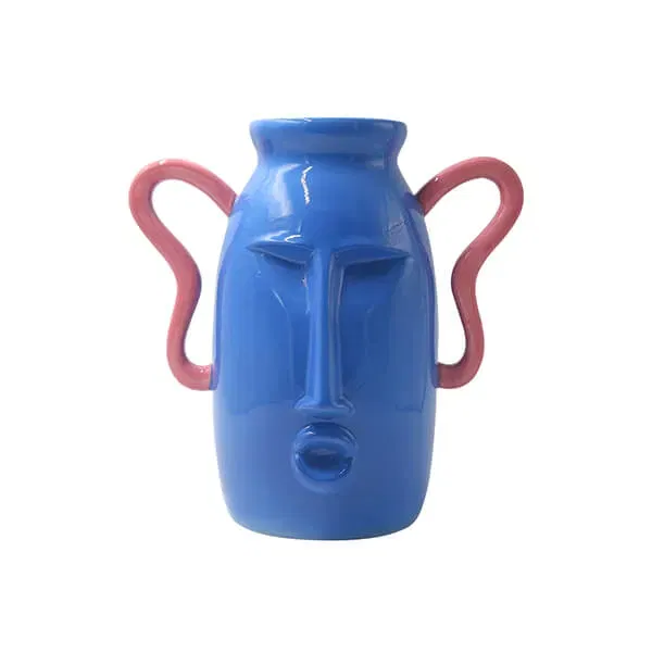 Que Rico Amor Del Color Large Blue Federico Vase