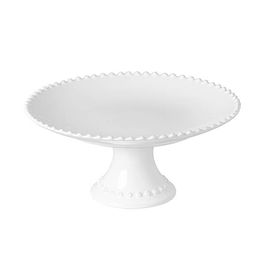 Costa Nova Pearl White 28cm Medium Footed Plate