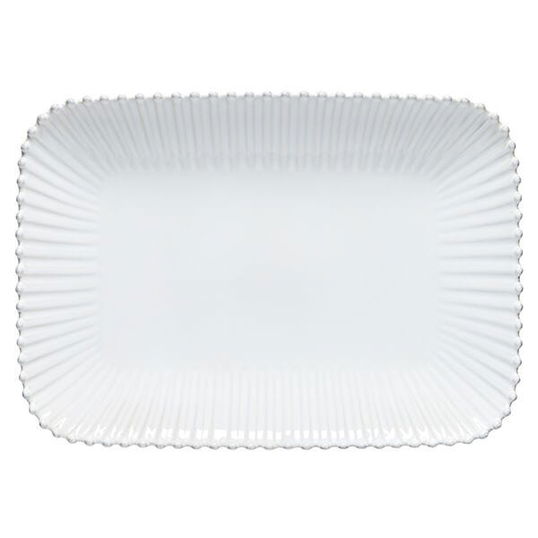 Costa Nova Pearl White 40cm Rectangular Platter/Tray