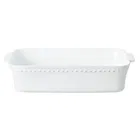 Costa Nova Pearl White 38cm Large Rectangular Baker