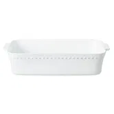 Costa Nova Pearl White 38cm Large Rectangular Baker