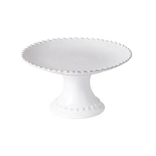 Costa Nova Pearl White 22cm Small Footed Plate