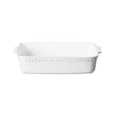 Costa Nova Pearl White 33cm Medium Rectangular Baker