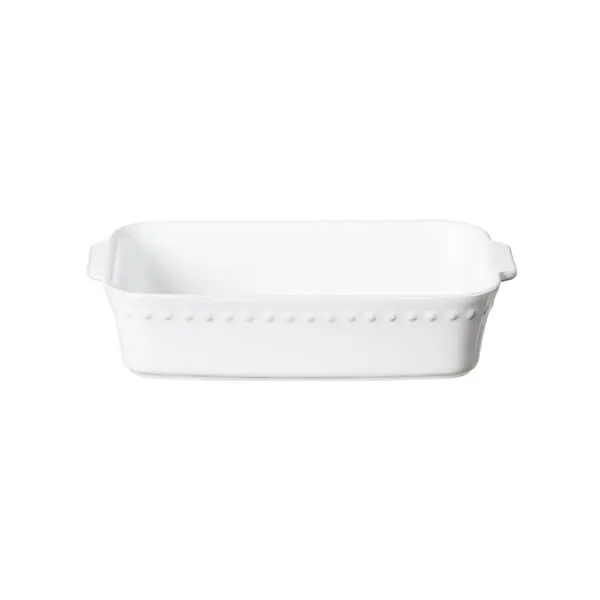 Costa Nova Pearl White 27cm Small Rectangular Baker