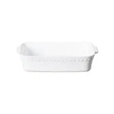 Costa Nova Pearl White 27cm Small Rectangular Baker
