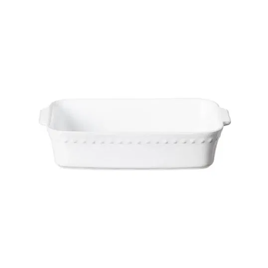 Costa Nova Pearl White 27cm Small Rectangular Baker