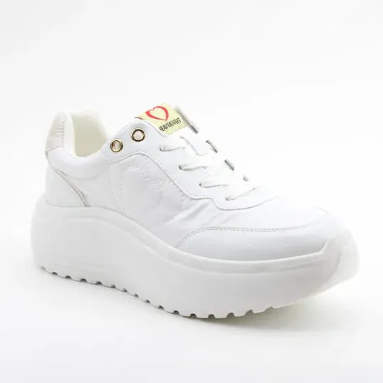Heavely Feet White Peace Trainers