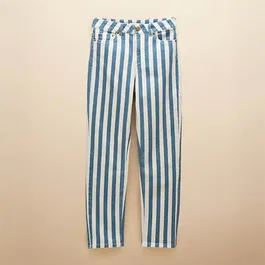 Joules Blue Stripe Slim Straight Jeans