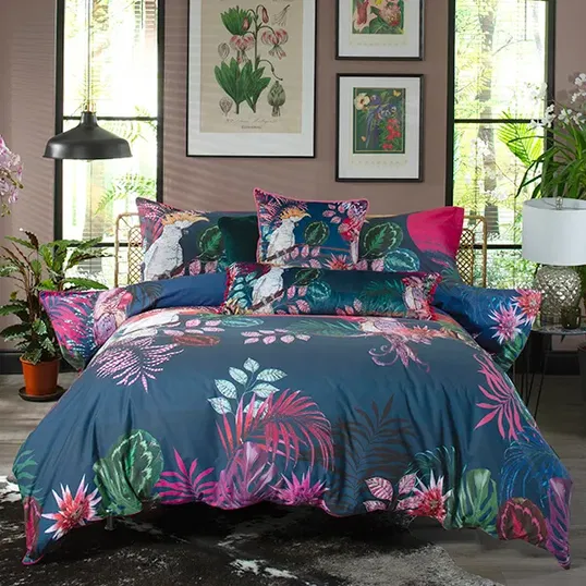 House of Norris The Parrot and the Cockatoo Duvet Set Multi