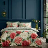 RHS Rose Garden Duvet Set Green