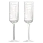 Anton Studio Designs Maze Set Of 2 Champagne Flutes