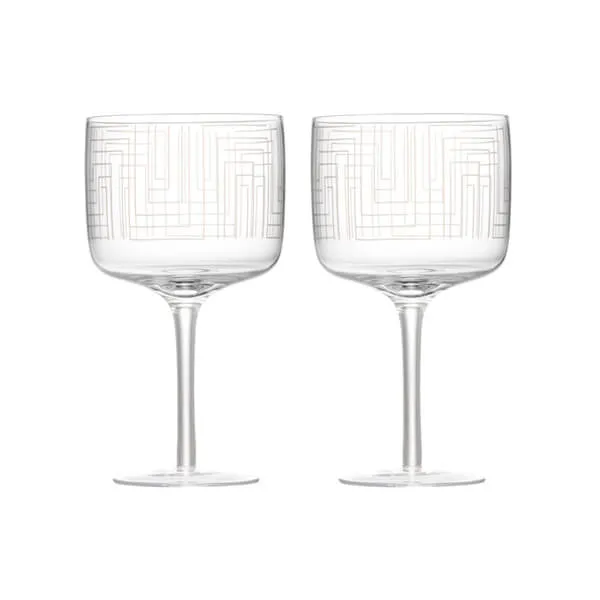 Anton Studio Designs Maze Set Of 2 Gin Glasses