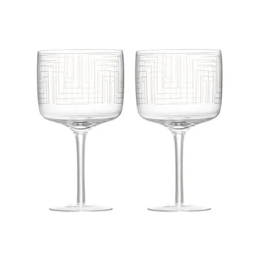 Anton Studio Designs Maze Set Of 2 Gin Glasses