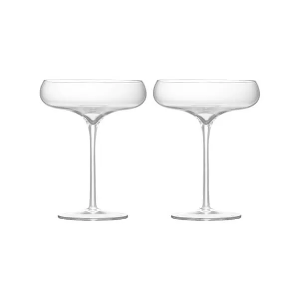 Anton Studio Designs Juno Set Of 2 Champagne Saucers