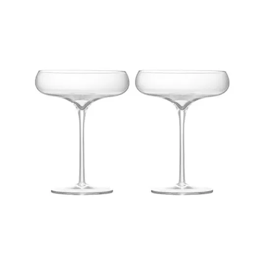 Anton Studio Designs Juno Set Of 2 Champagne Saucers